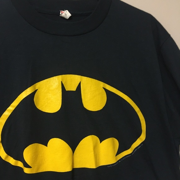 Vintage 80’s Batman Shirt size large screen stars - Picture 2 of 5
